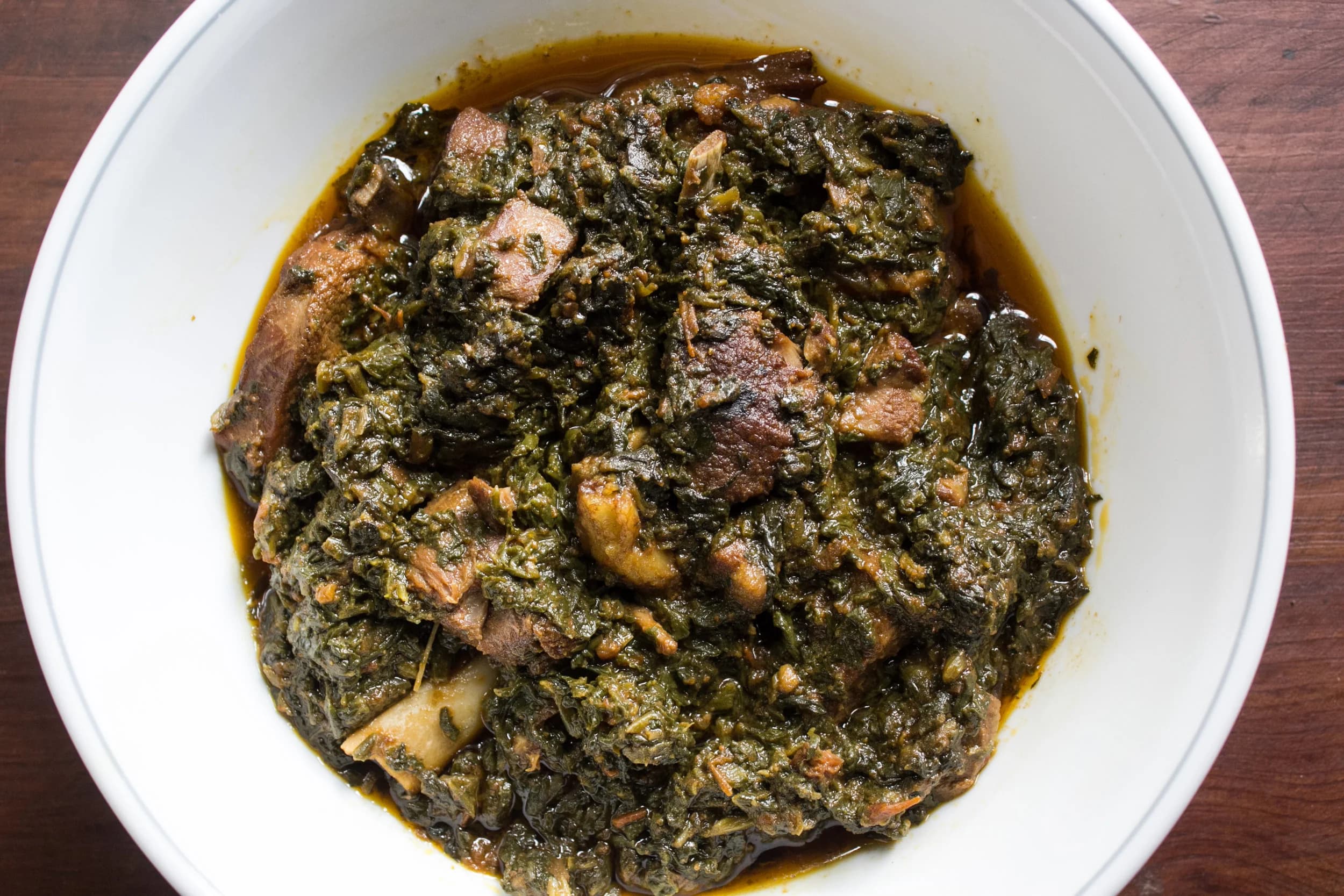 Palak Gosht - Meat with spinach curry
